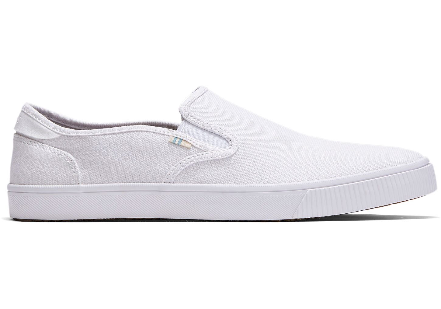 Toms Baja Topanga Canvas - Mens Slip Ons - White - NZ - 853261NAL